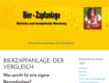 Tablet Screenshot of bier-zapfanlage.at